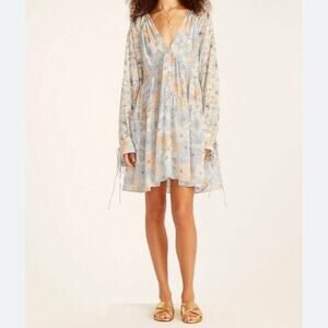 J Crew  Dress Floral Pockets Long Sleeve Boho Prairie Peasant Fairycore Size 0